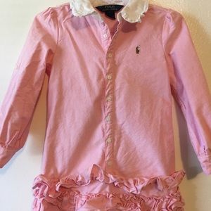 Long Sleeve Pink Polo by Ralph Laurel Dress